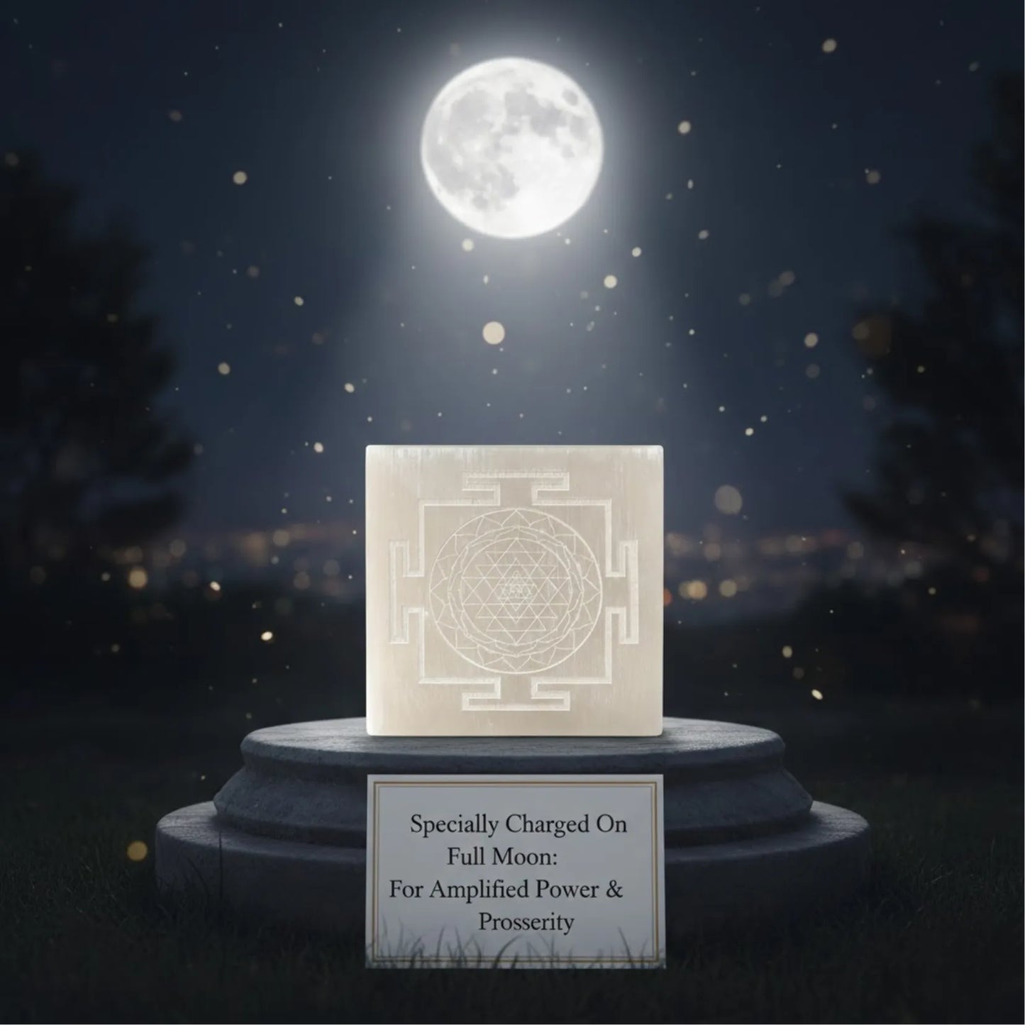 Yantra Selenite Plate