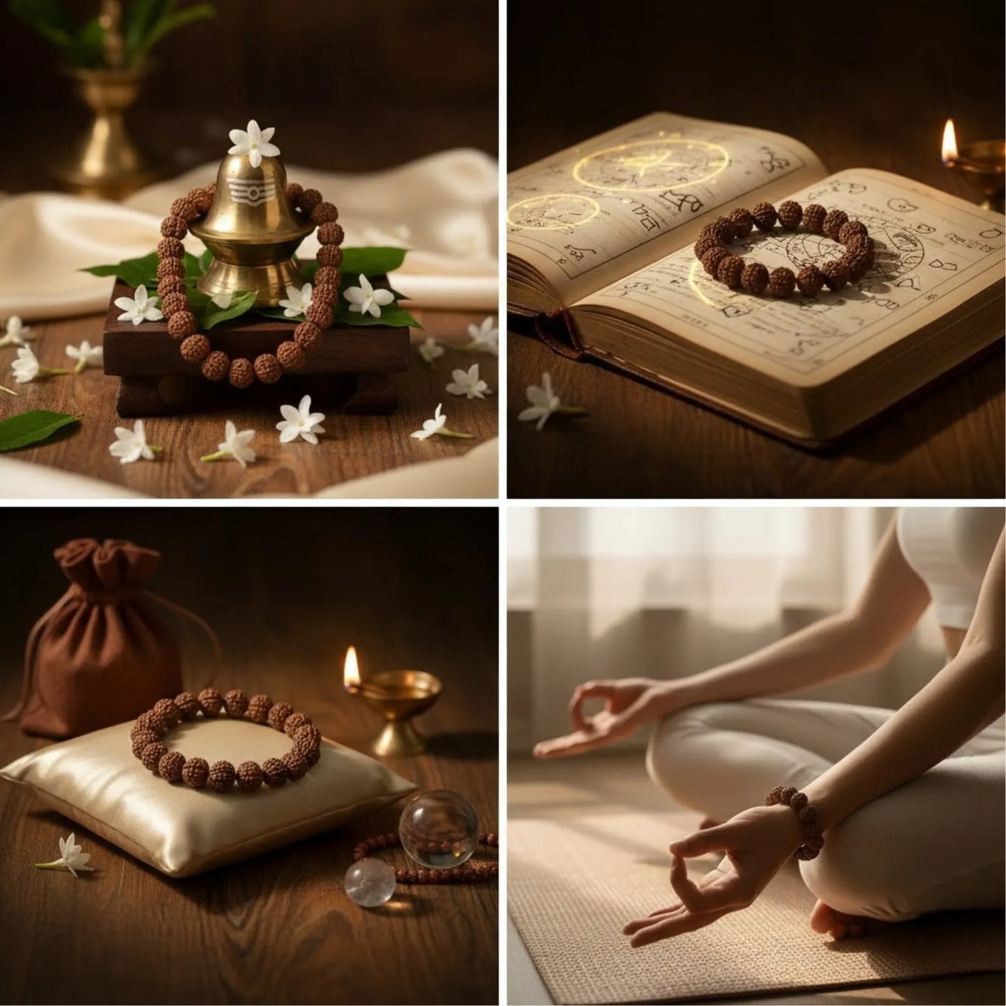 7 Mukhi Rudraksha (Dhan Varsha) Bracelet
