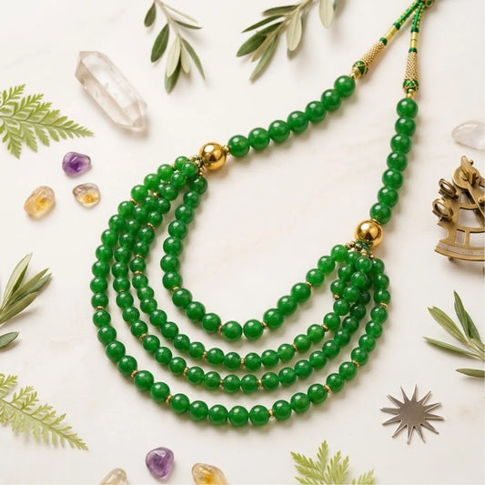 Green Jade Multi-layer Necklace