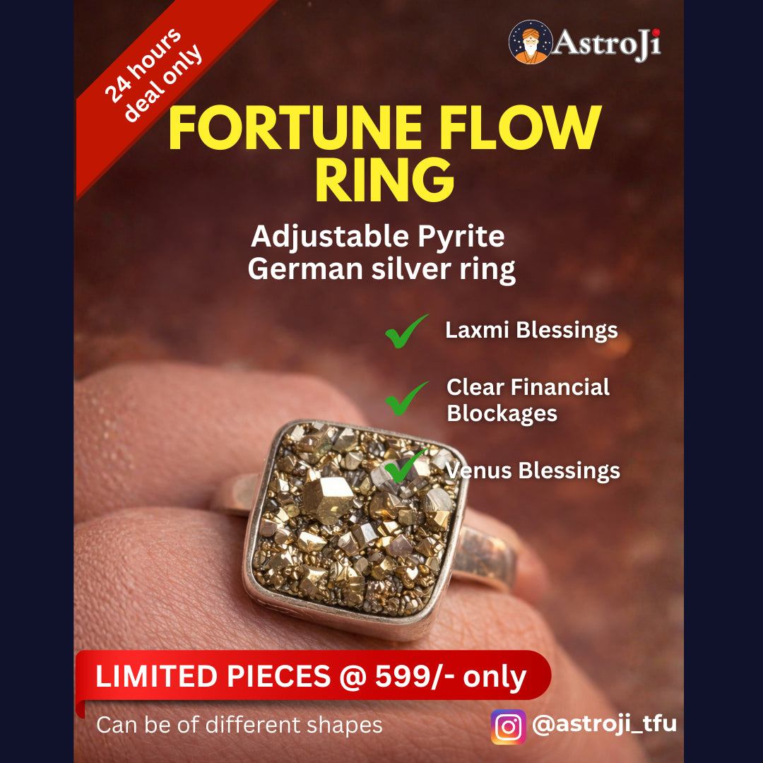pyrite ring : german silver adjustable