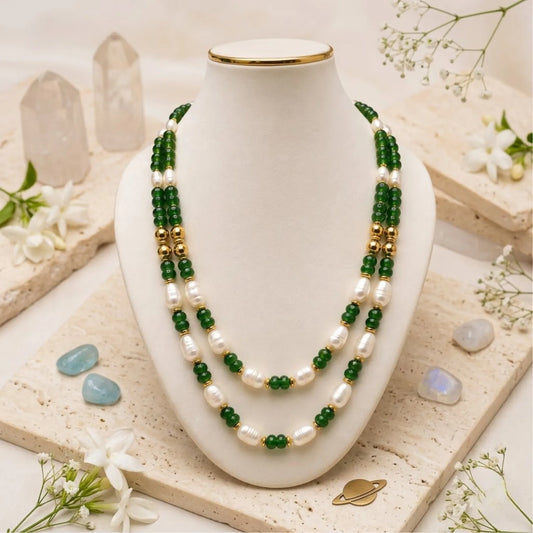 Jade & Pearl Grace Necklace
