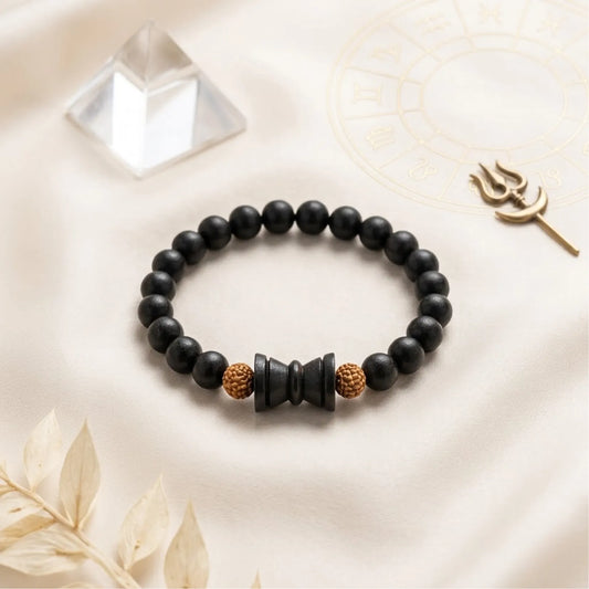 Divine Karungali Damru Bracelet
