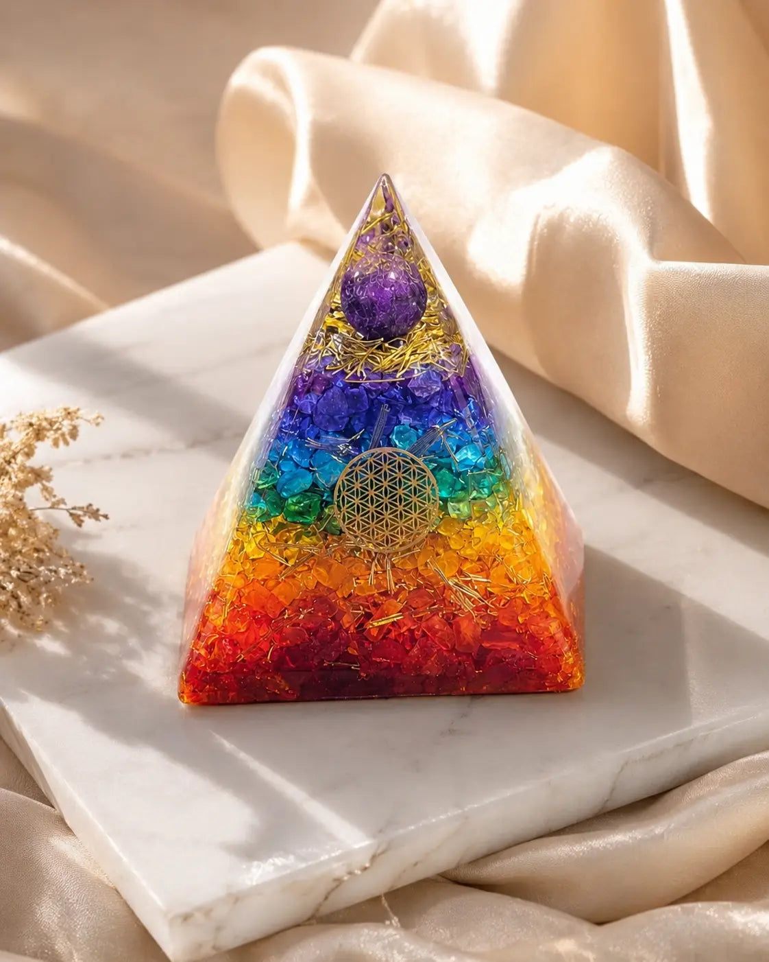 7 CHAKRA RAINBOW PYRAMID