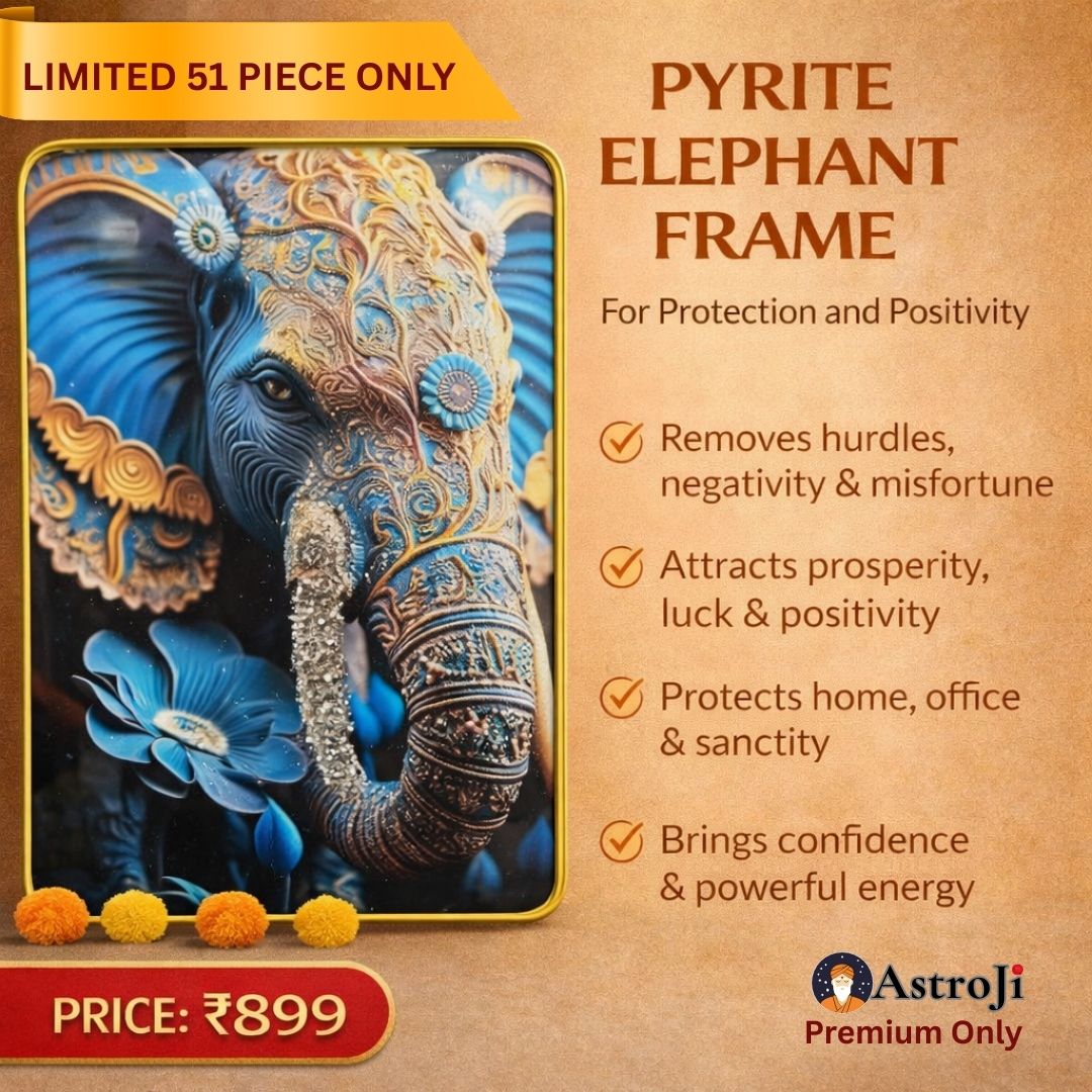PYRITE BLUE ELEPHANT FRAME