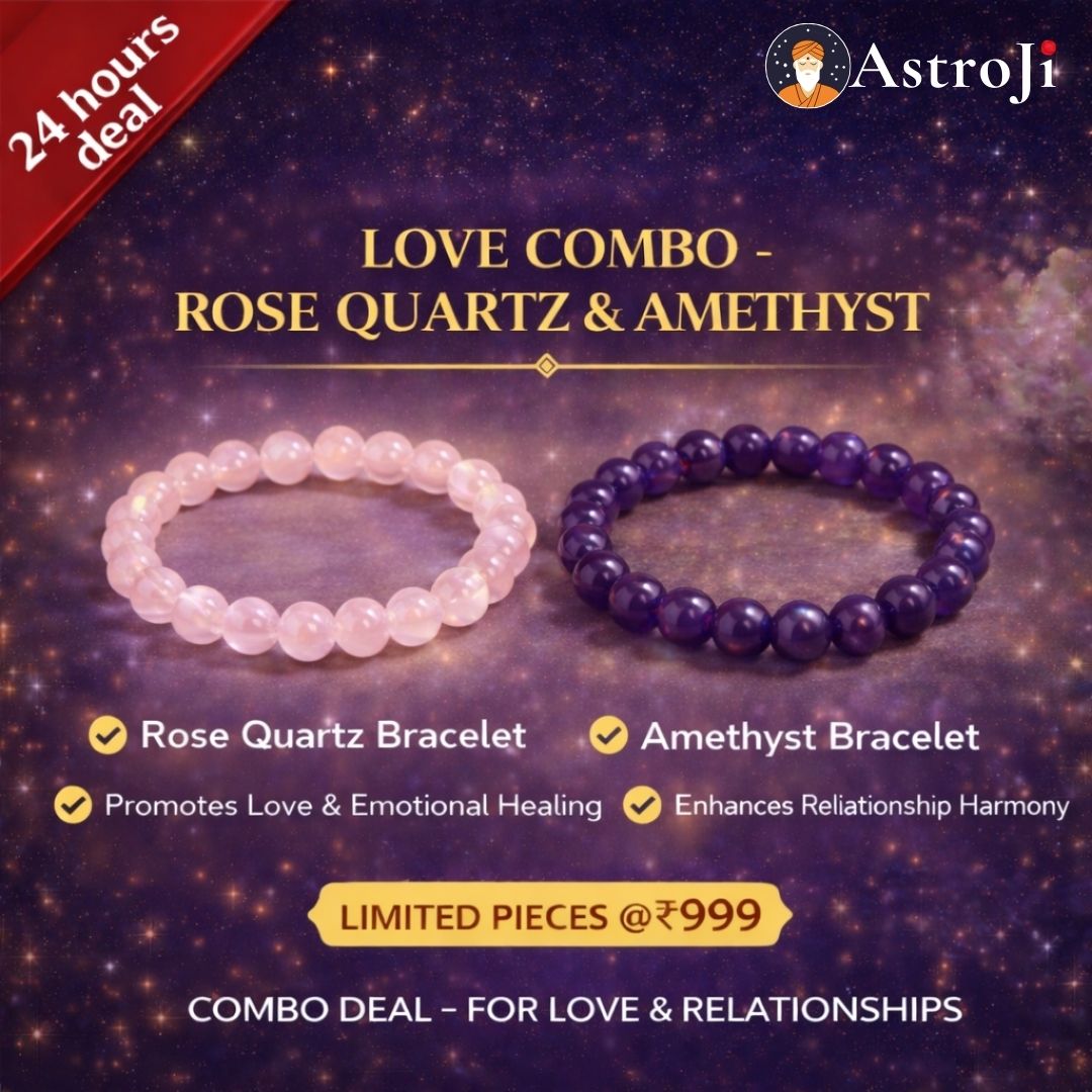 LOVE COMBO: Rose Quartz and Amethyst Bracelet combo
