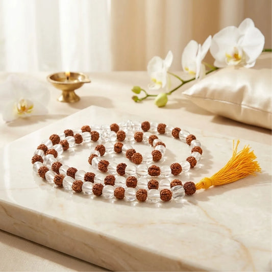 Sphatik Rudraksha Siddh Mala