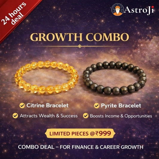 GROWTH COMBO: Pyrite & Citrine bracelet
