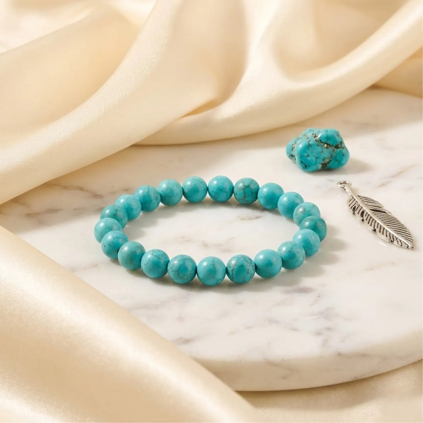 Natural Feroza Bracelet