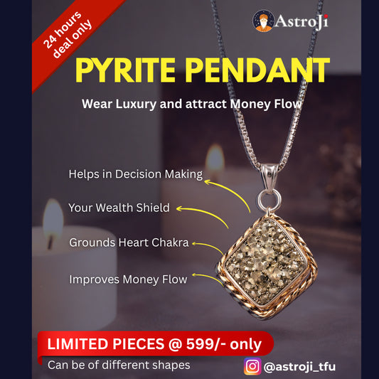 good luck pendant : original pyrite pendant
