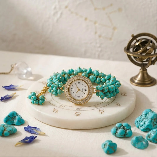 Turquoise Chips Watch Bracelet