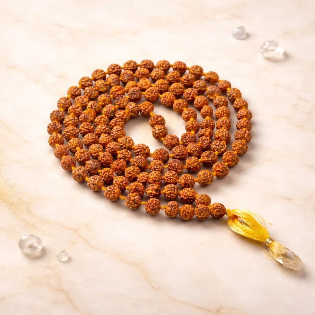 Certified Natural Rudraksha Japmala (108 Beads)