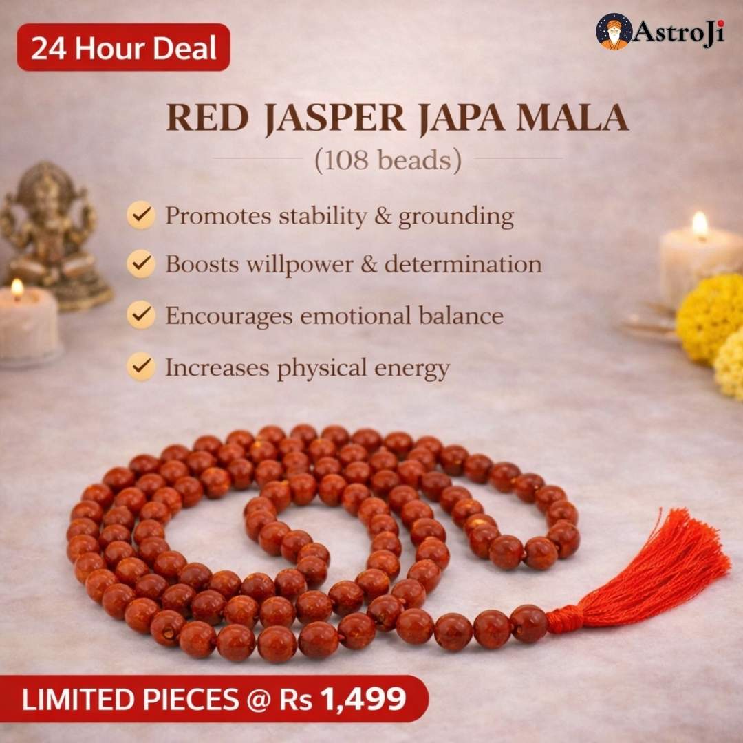 PREMIUM Red Jasper Mala