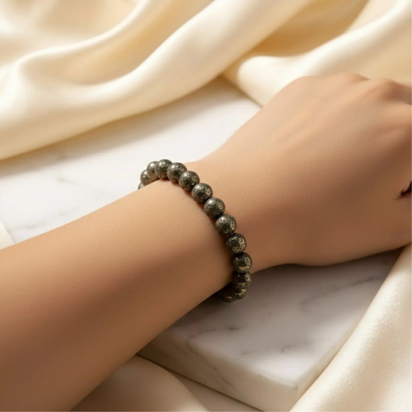 Raw Pyrite Bracelet