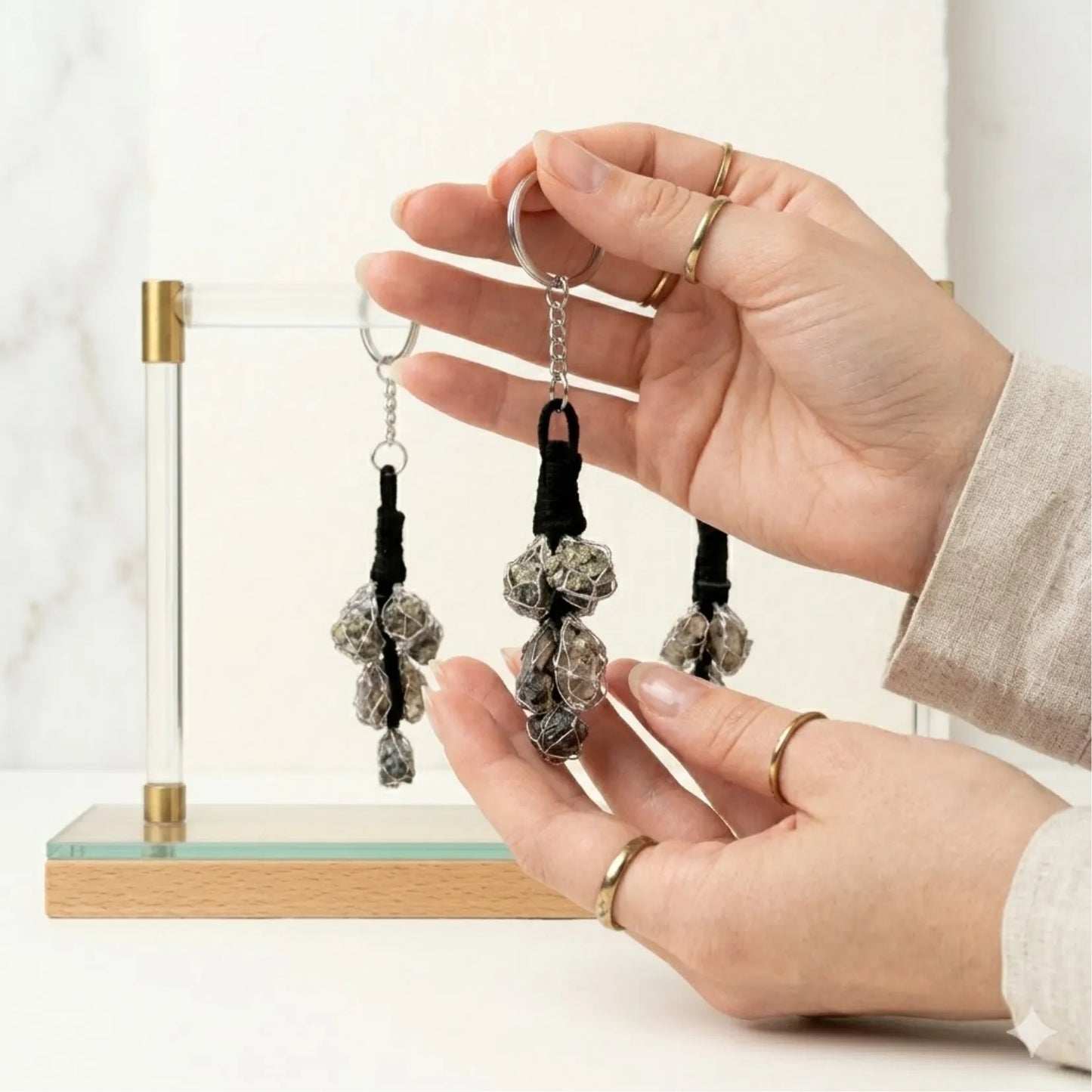 Peru Pyrite Keychain