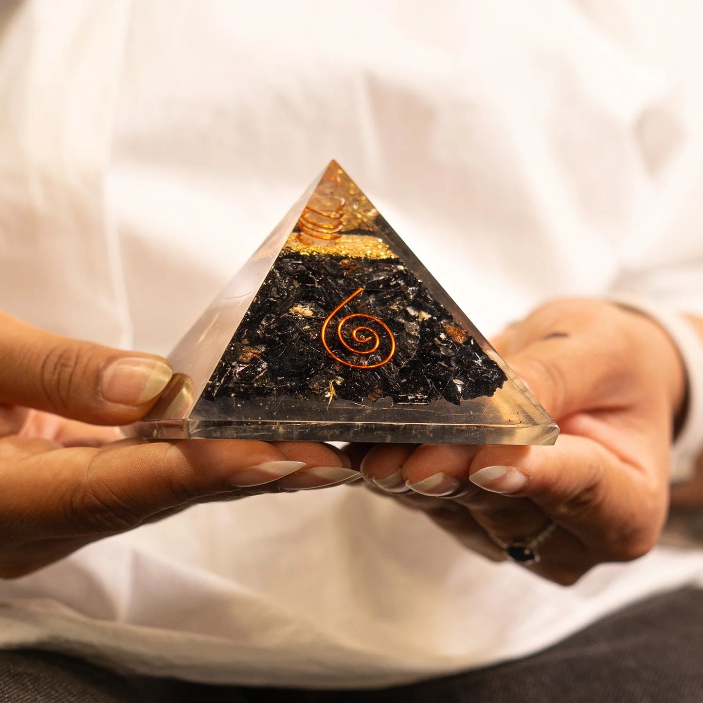 black obsidian pyramid