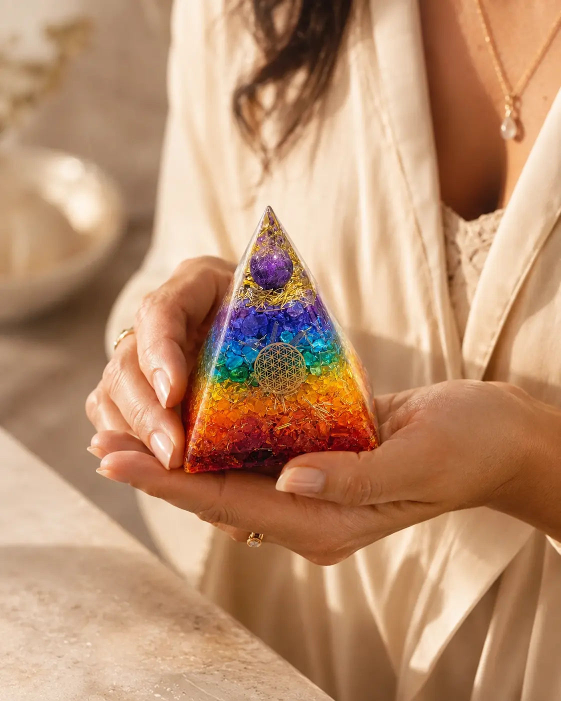 7 CHAKRA RAINBOW PYRAMID