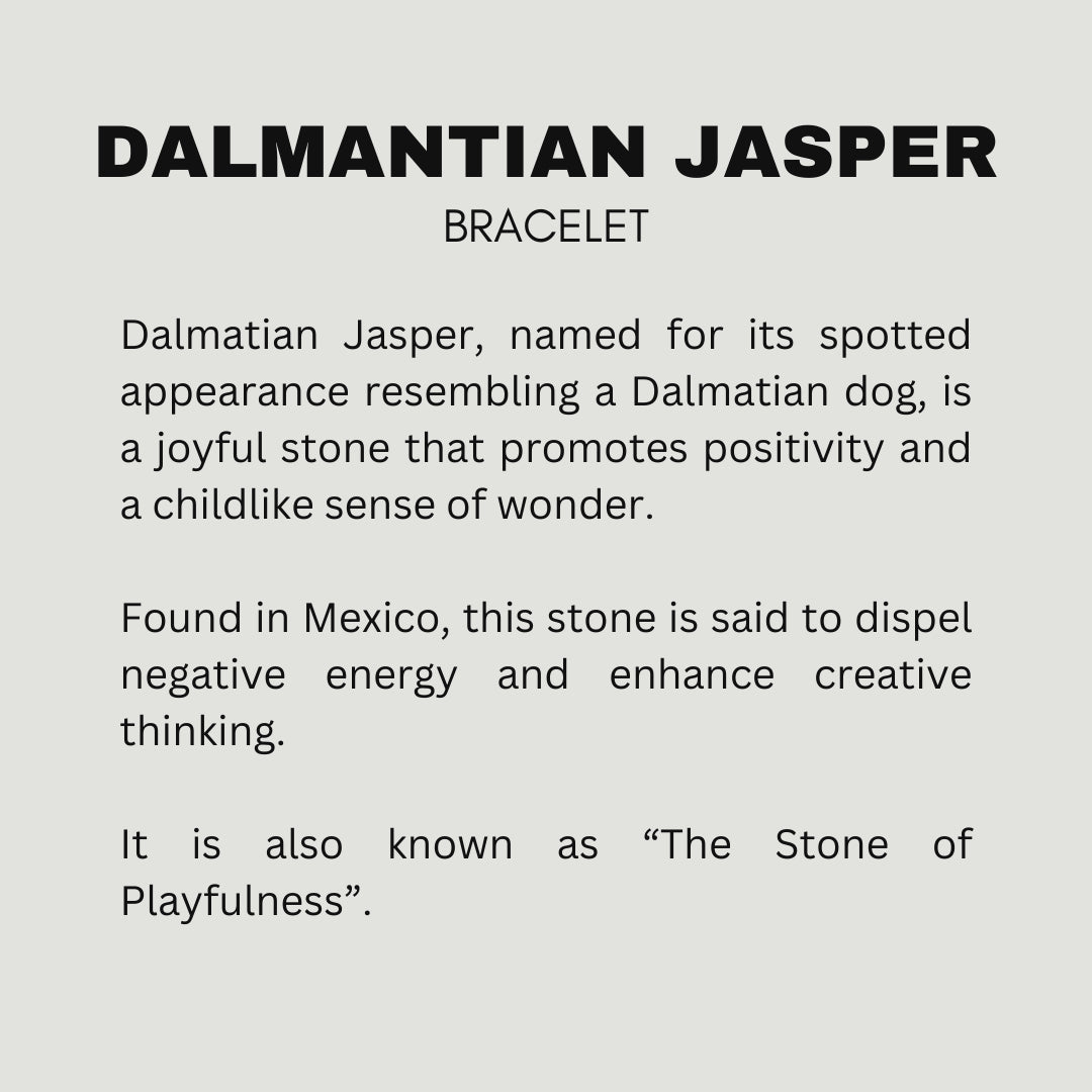 Dalmantion Jasper Bracelet