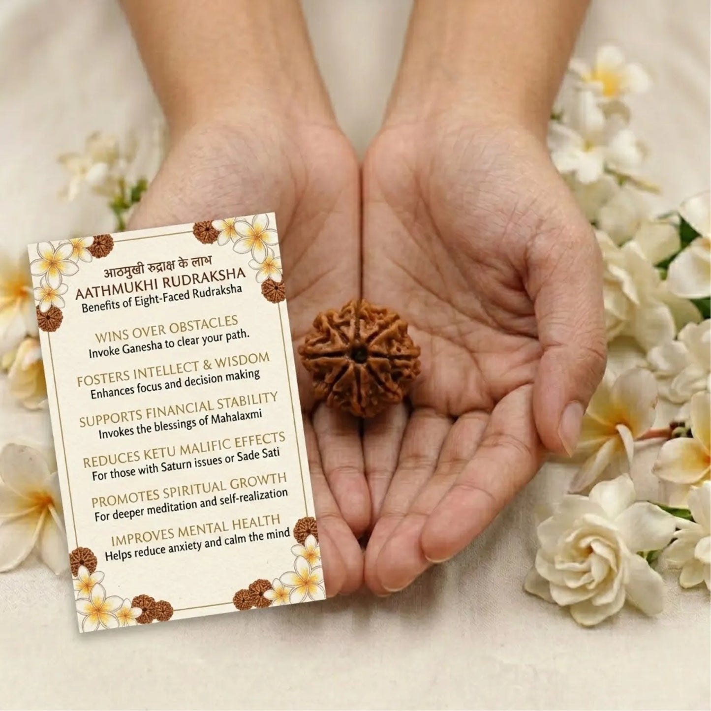 8 Mukhi Rudraksha (nepali)