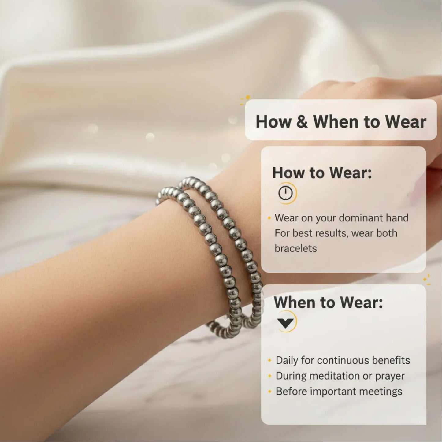 Dhan Shakti Combo :Pyrite bracelets