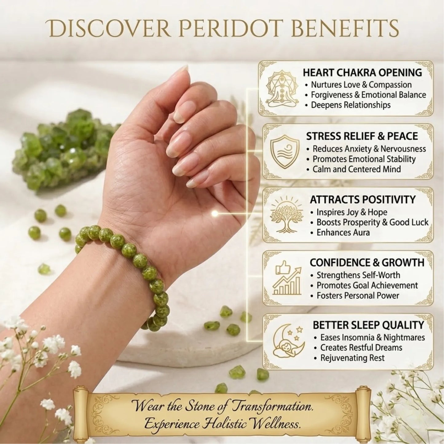 Premium Peridot Bracelet