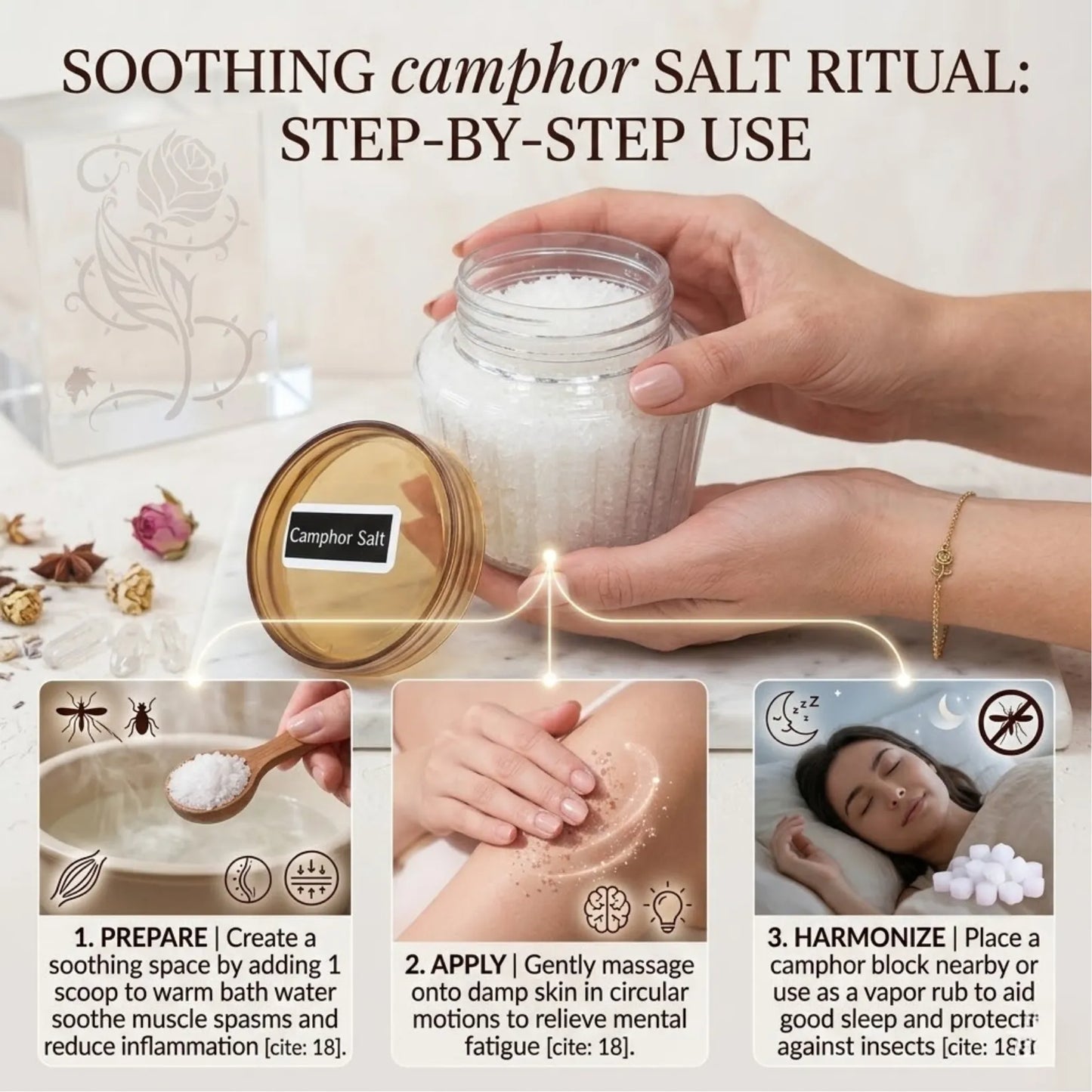 Camphor Salt