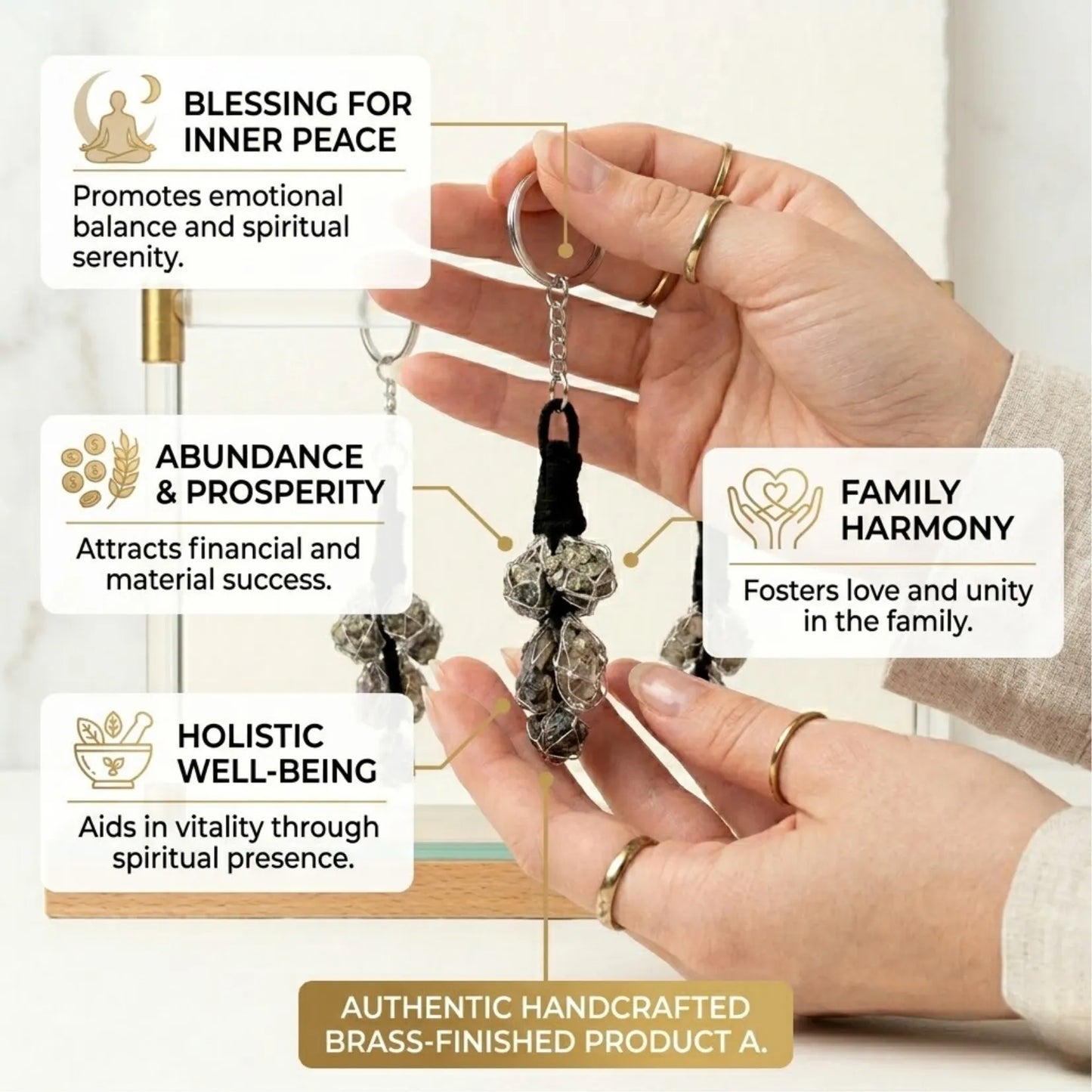Peru Pyrite Keychain