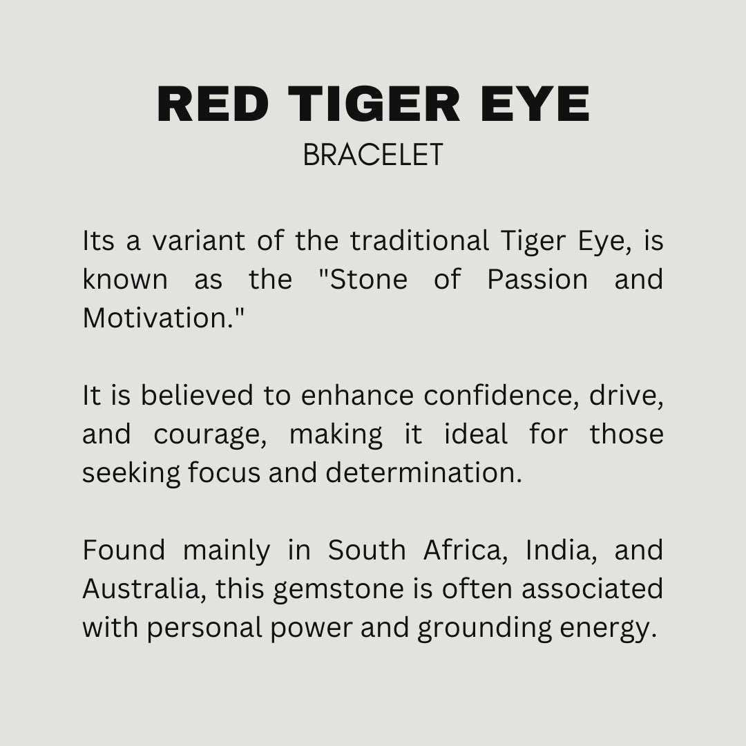 Red Tiger Eye Bracelet