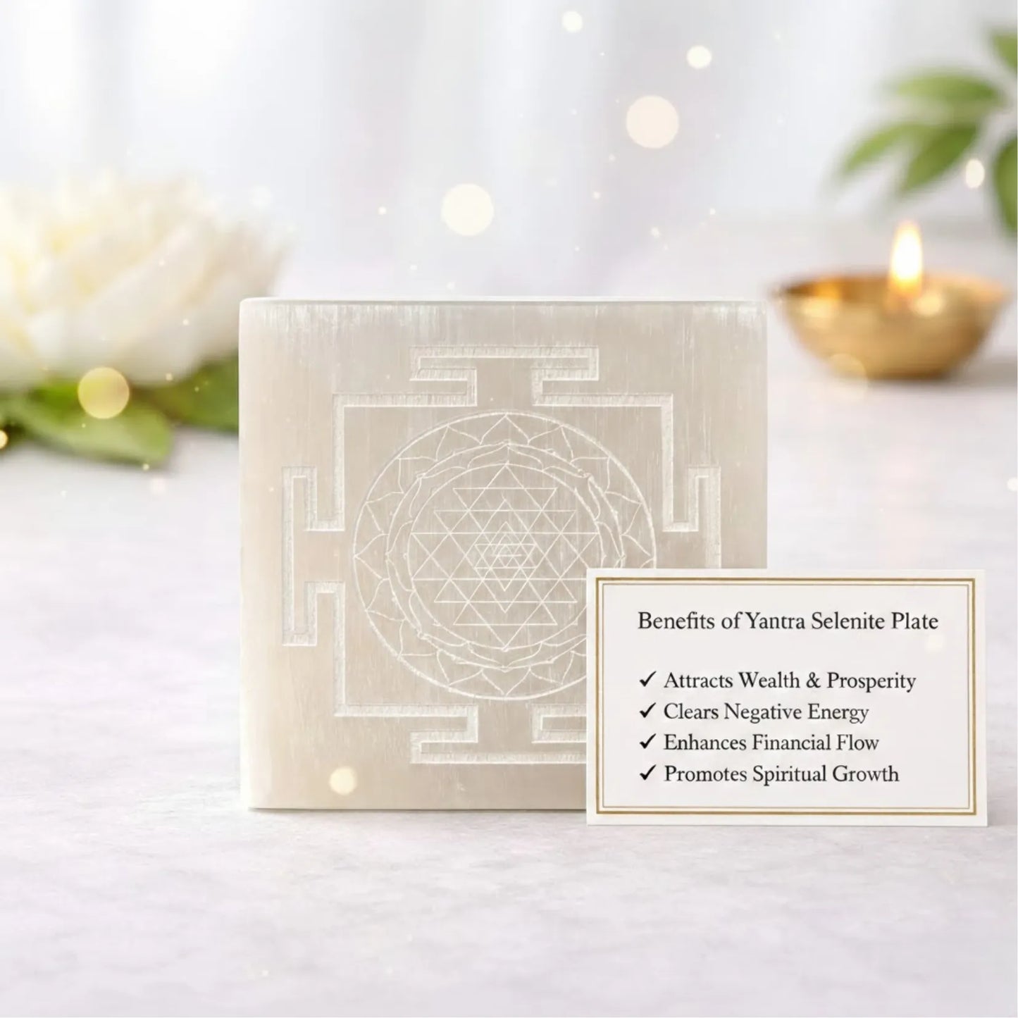 Yantra Selenite Plate