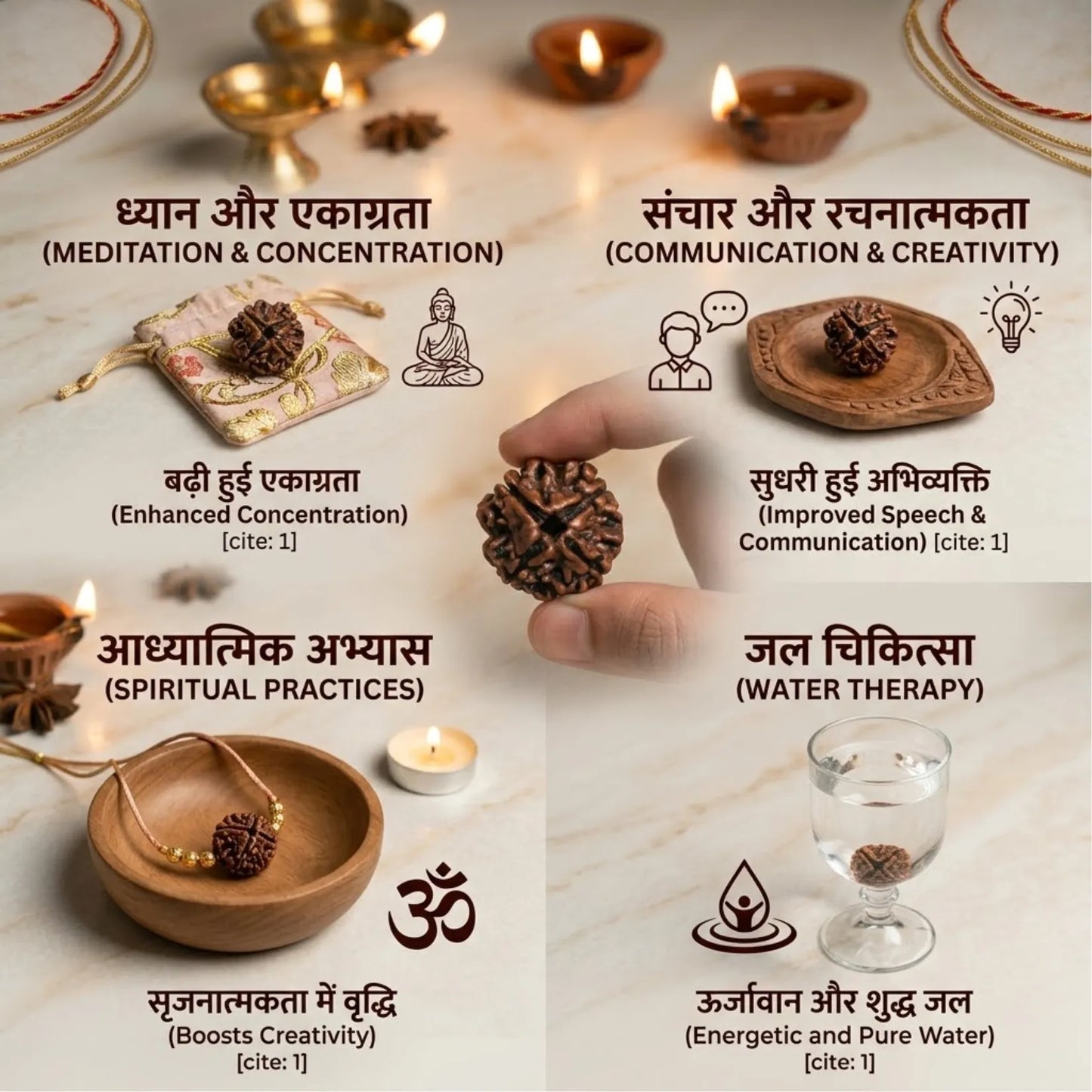 4 mukhi rudraksha (Nepali)
