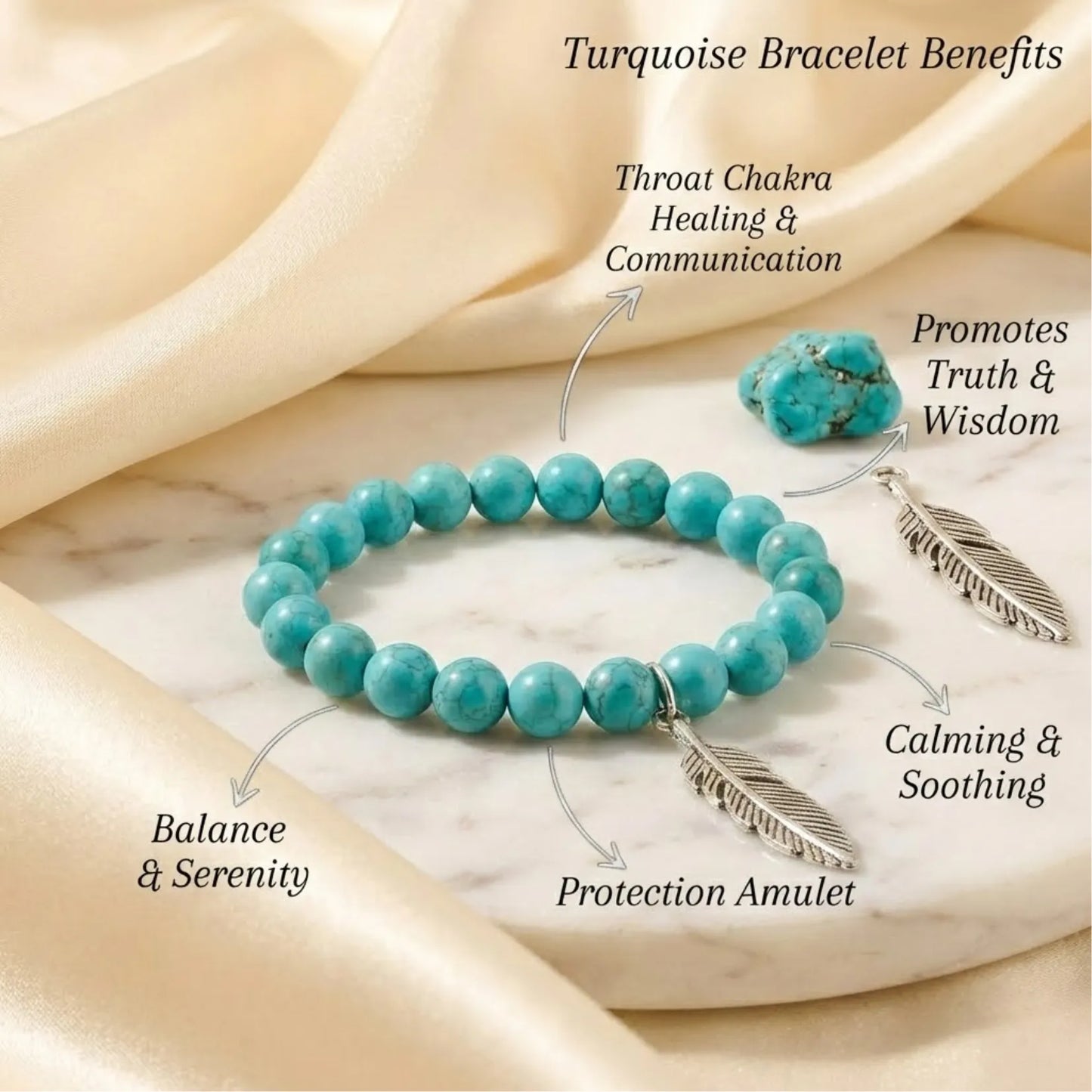 Natural Feroza Bracelet