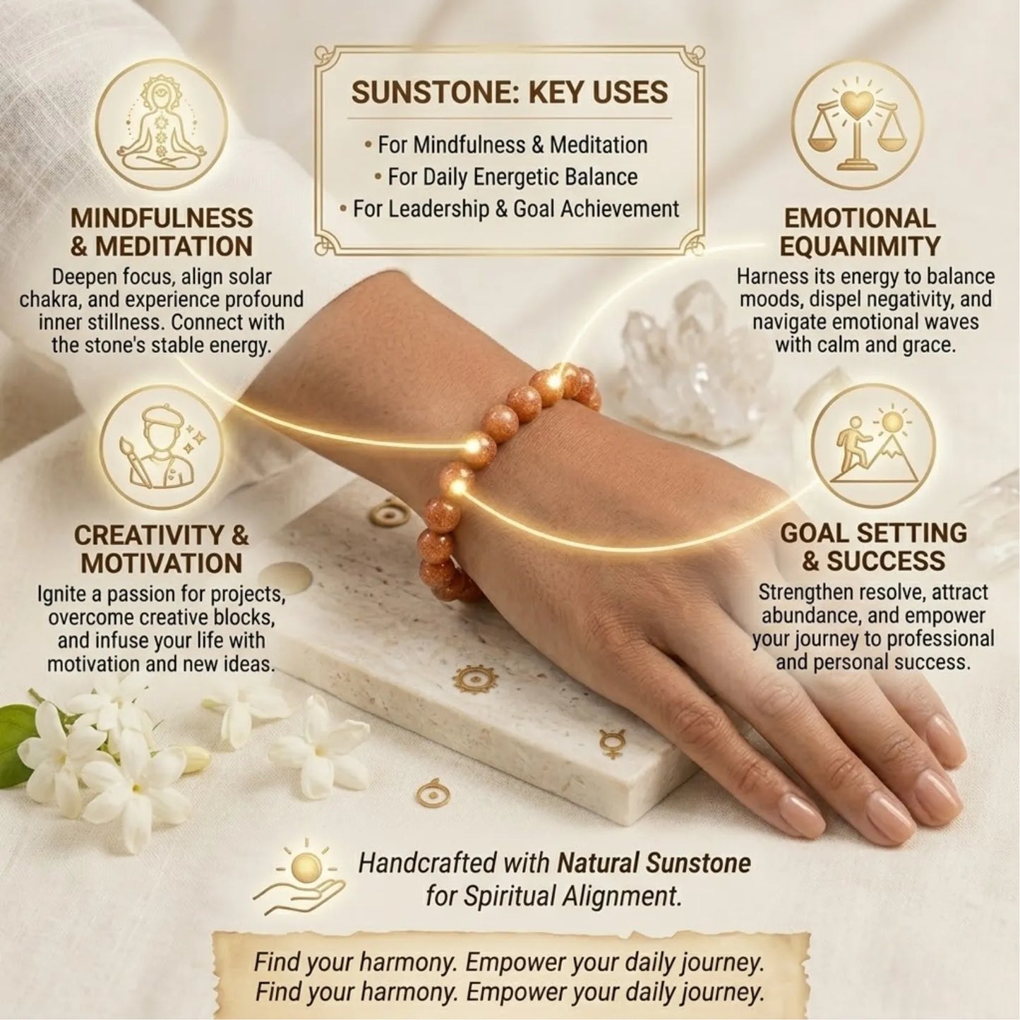Premium Sunstone Bracelet