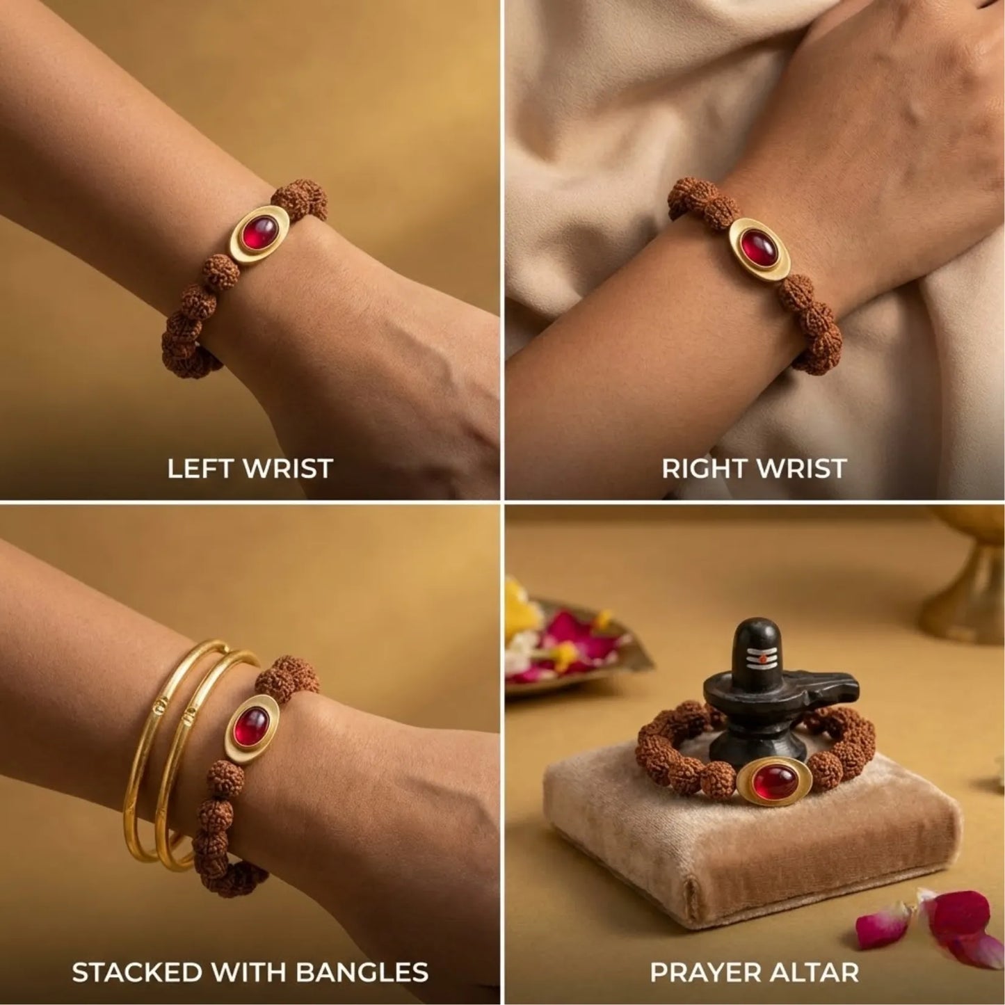 NATURAL RUDRAKSHA BRACELET