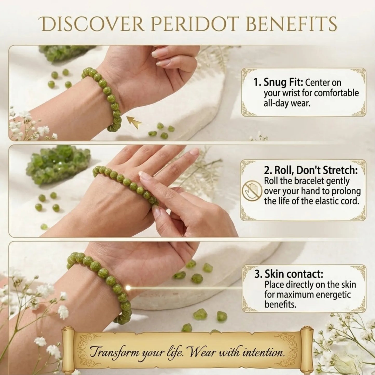 Premium Peridot Bracelet