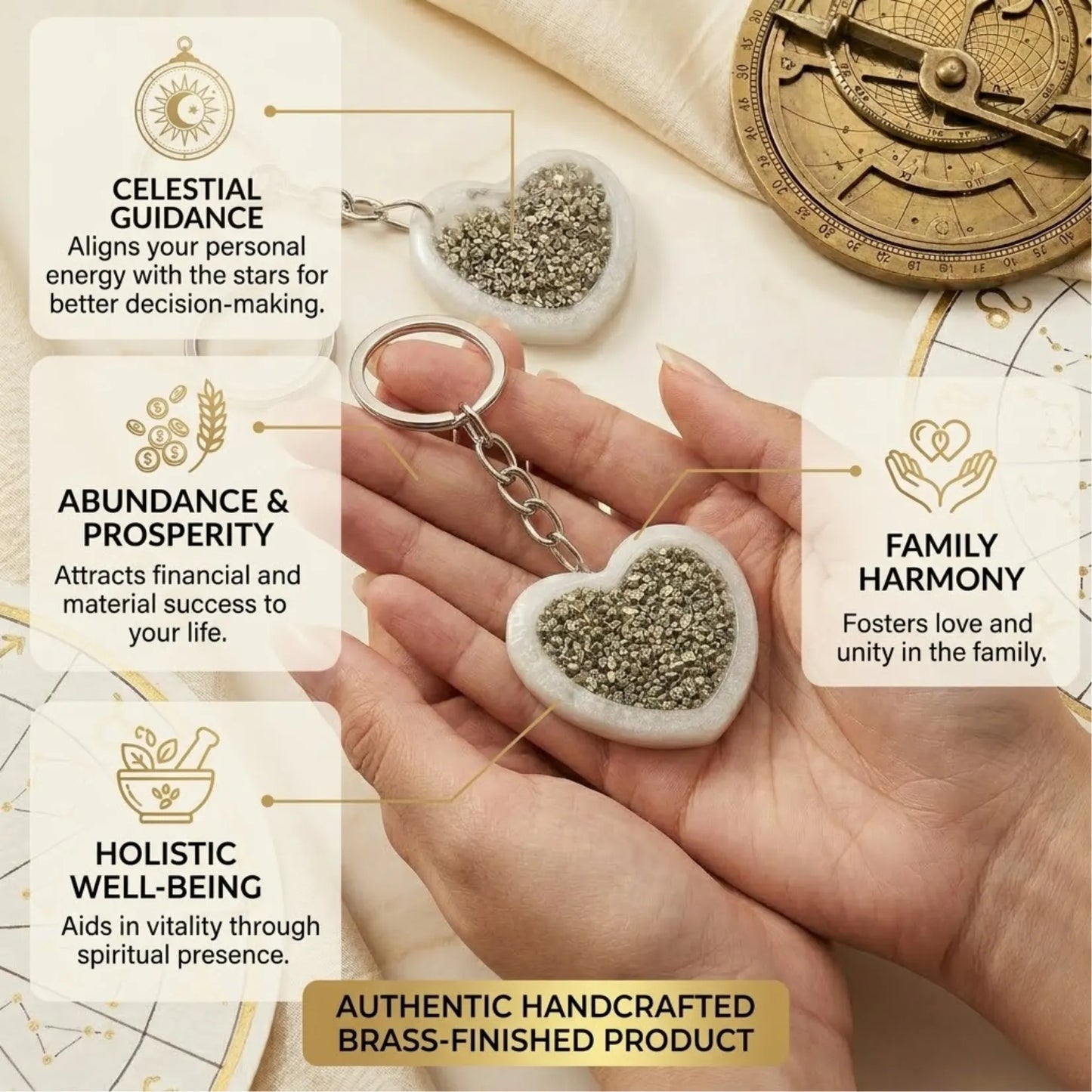 Pyrite Chips Keychain